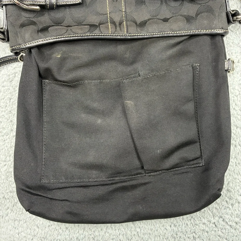 Vintage Coach Soho Signature Buckle 3574 Black Leather Crossbody Shoulder Bag